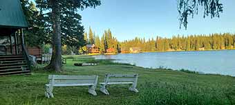 Blue Mountain Lake near cabin